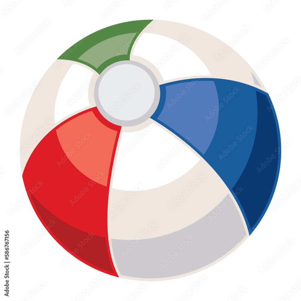 Obraz premium Inflatable beach ball