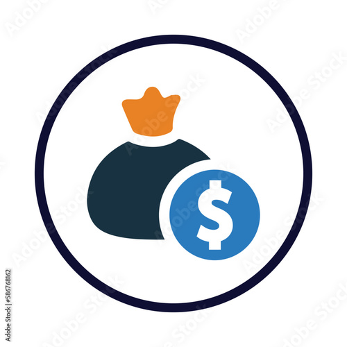 money, dollar, fund, crowd fund icon