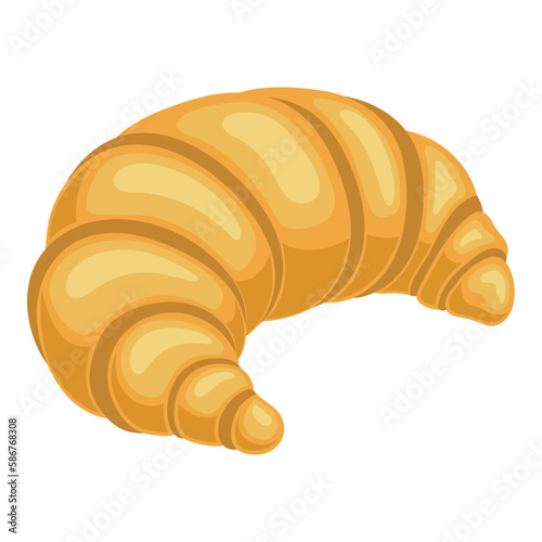 French croissant illustration