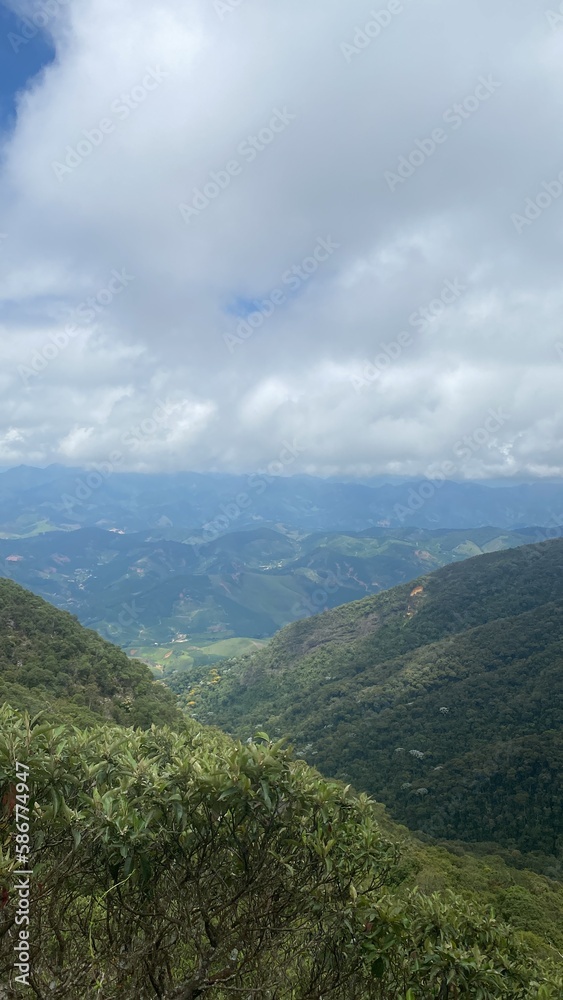 Fototapeta premium clouds over the mountains