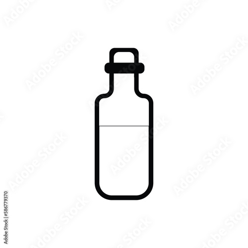 wine bottle logo icon