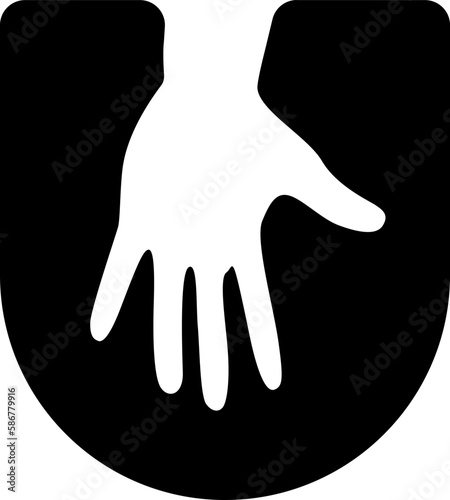 U Letter includes Hand Icon