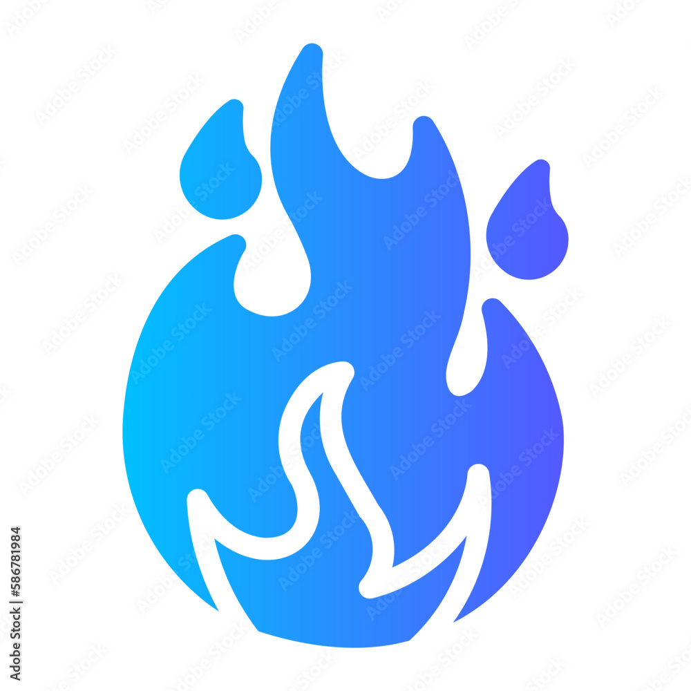 flame gradient icon flame gradient icon