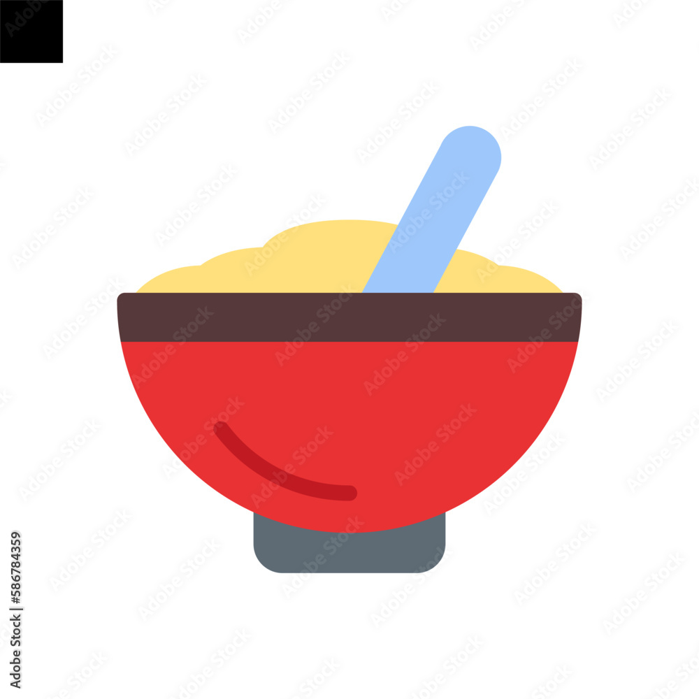 cereal icon flat style vector cereal icon flat style vector
