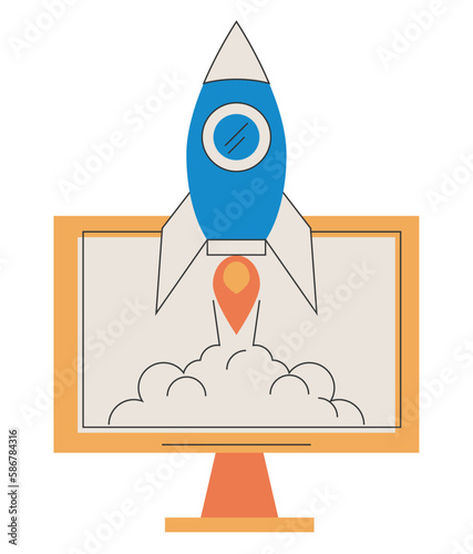 desktop with rocket launcher