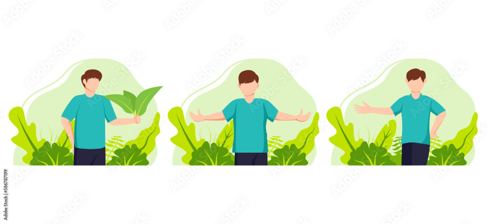 Fototapeta premium Flat Bundle Earth Day Design Illustration