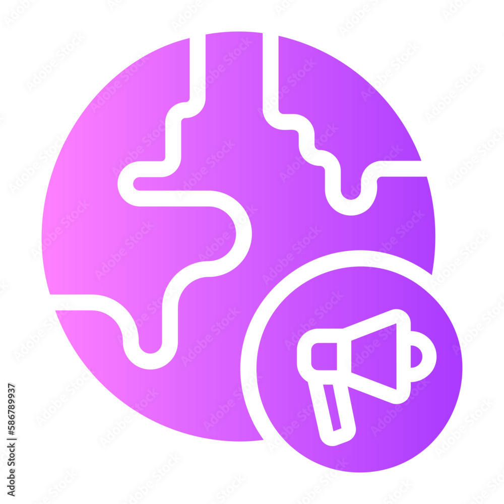 global marketing gradient icon global marketing gradient icon