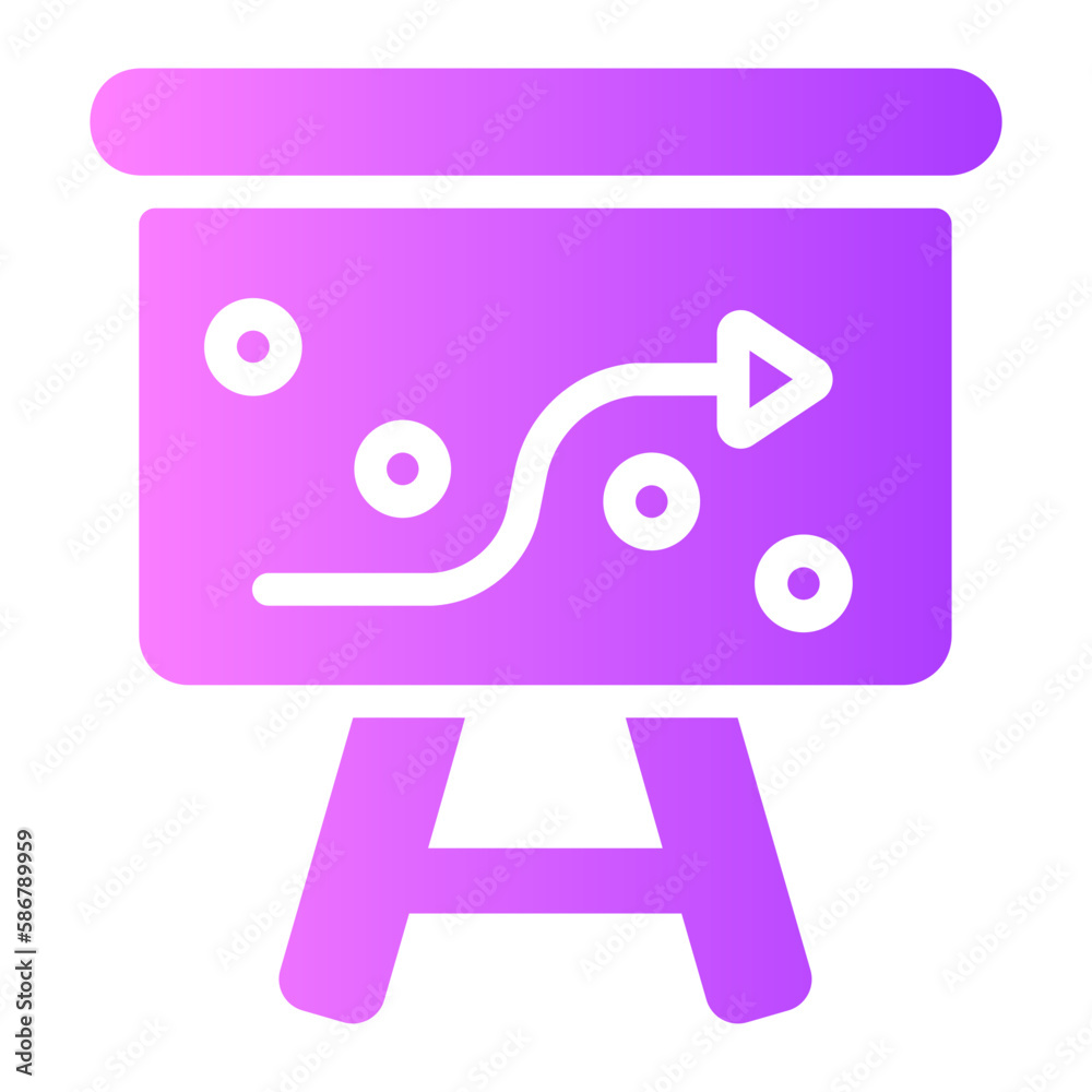 strategic plan gradient icon strategic plan gradient icon