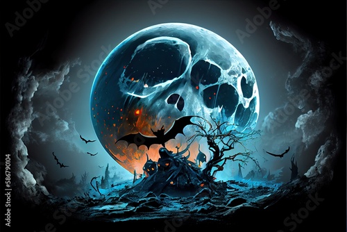 Halloween day eyes of Jack O' Lanterns trick or treating Samhain All Hallows' Eve All Saints' Eve All hallowe'en spooky Horror Ghost Demon background October 31