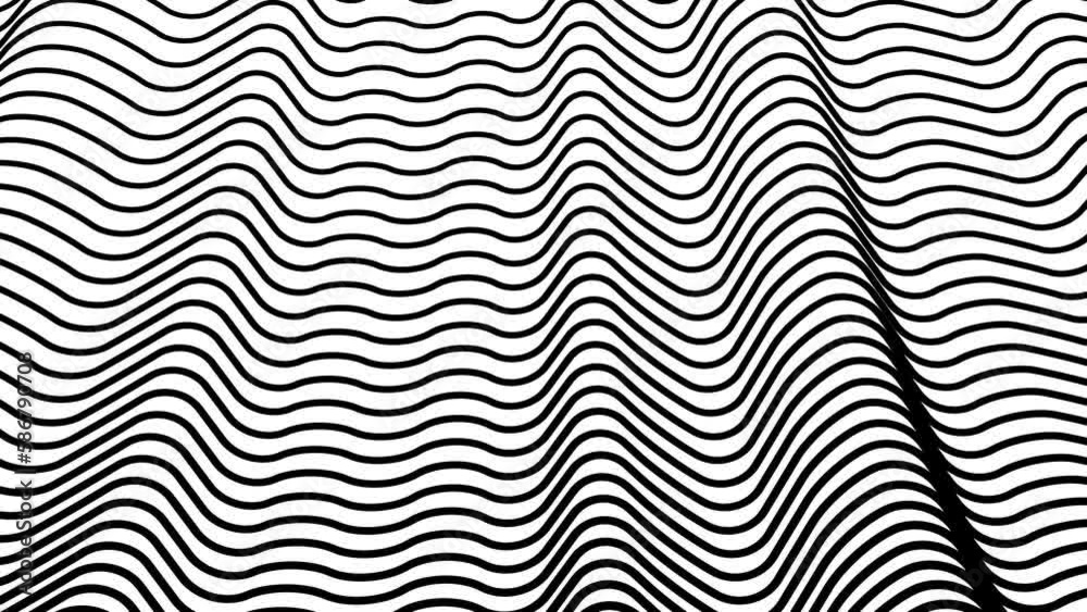 Dynamic geometric moving pattern. Abstract Architecture Background.