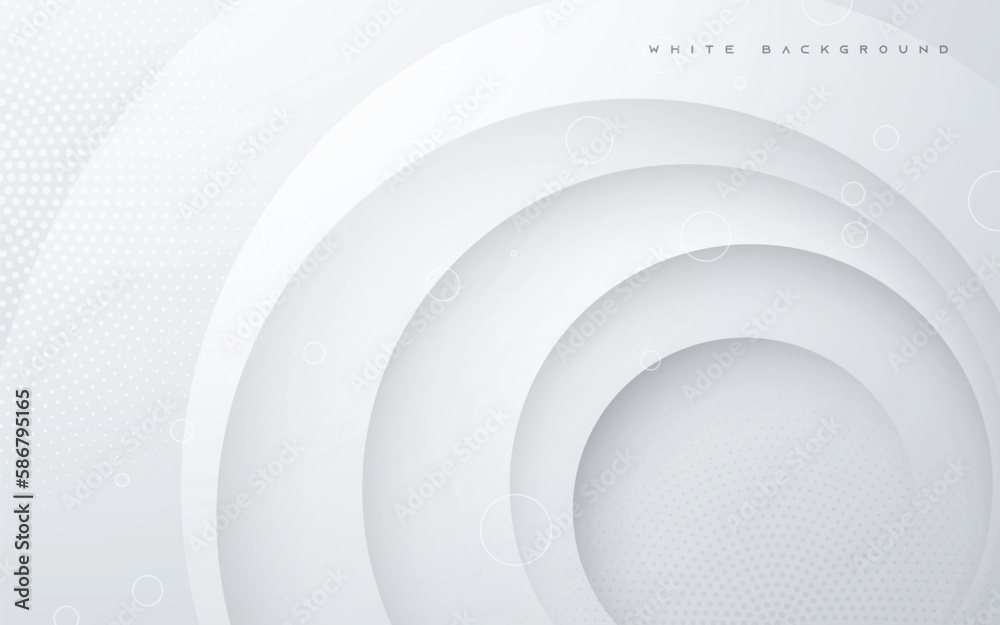 Modern abstract light silver background elegant circle shape design