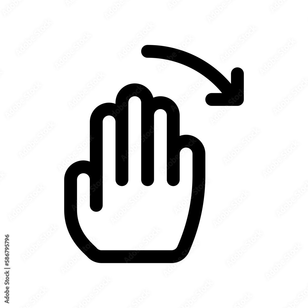 Editable hand swipe left vector icon. Part of a big icon set family. Perfect for web and app interfaces, presentations, infographics, etc Editable hand swipe left vector icon. Part of a big icon set family. Perfect for web and app interfaces, presentations, infographics, etc