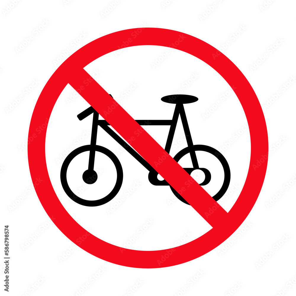 No bicycles warning sign. Perfect for backgrounds, backdrop, banner, sticker, icon, sign, symbol, badge etc No bicycles warning sign. Perfect for backgrounds, backdrop, banner, sticker, icon, sign, symbol, badge etc