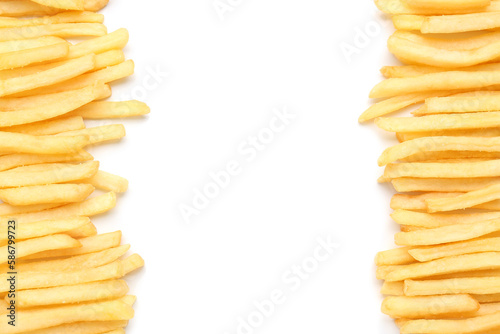 Golden crispy french fries ...