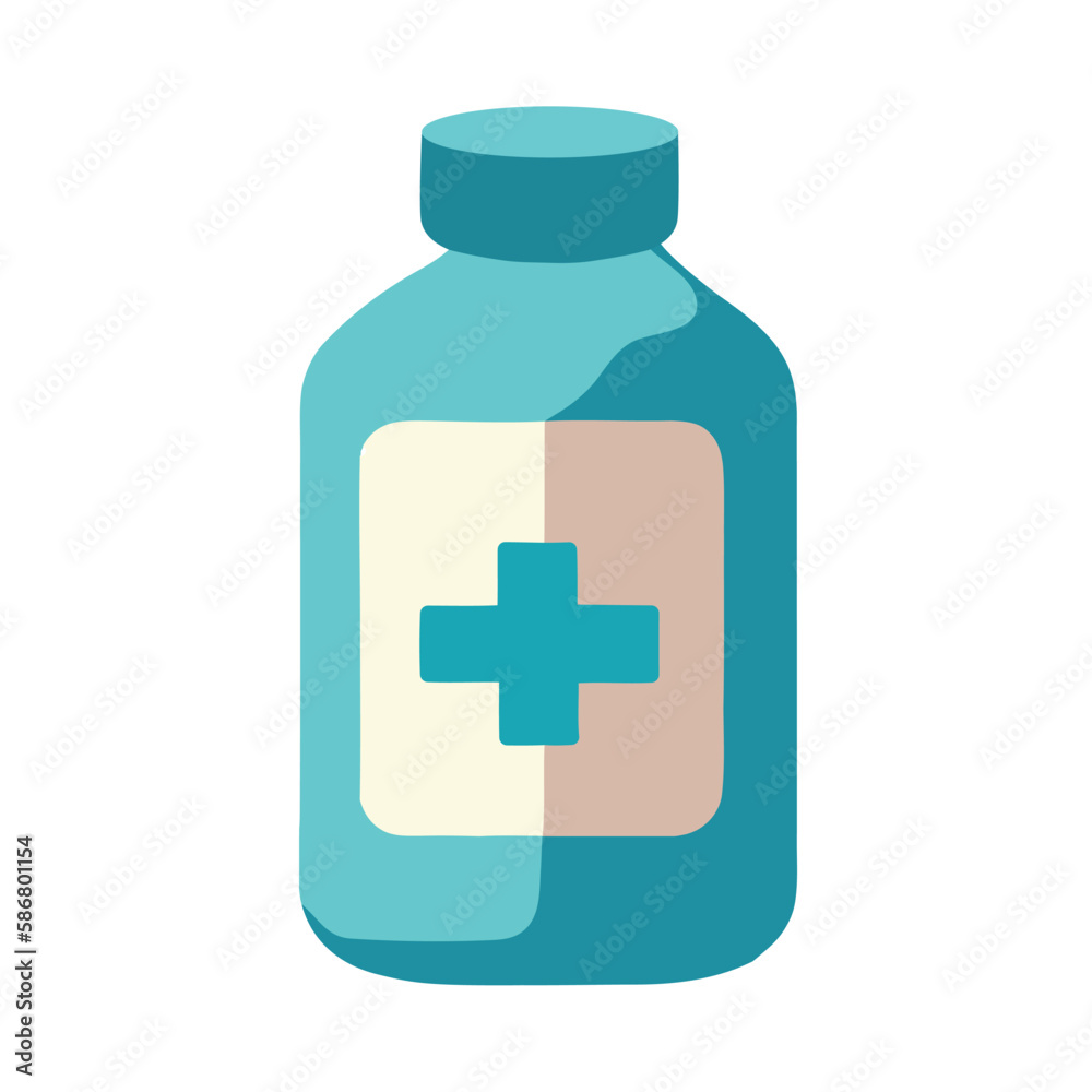Healthcare symbol medicine in pharmacy bottle Healthcare symbol medicine in pharmacy bottle