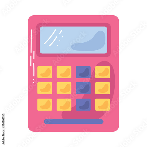 Pink calculator design