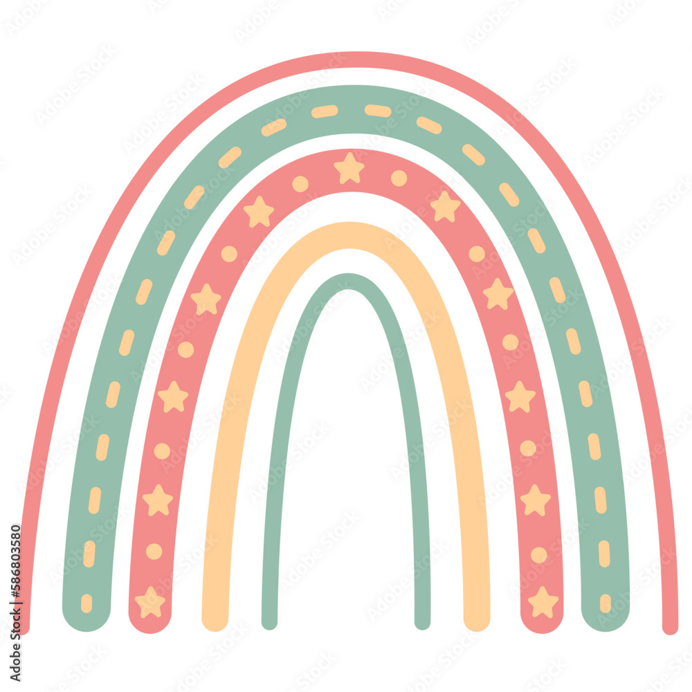 Rainbow Boho Shape illustration for decoration Web Design, Poster, Brochure, Printing, Advertisement, etc.
Rainbow Boho Shape illustration for decoration Web Design, Poster, Brochure, Printing, Advertisement, etc.