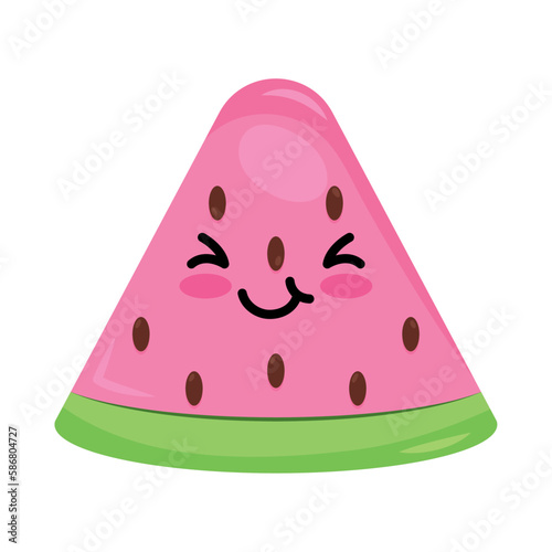 sweet watermelon fruit portion character