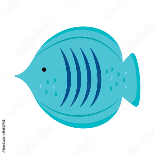 Wallpaper Mural Cute fish swimming in tropical reef habitat Torontodigital.ca