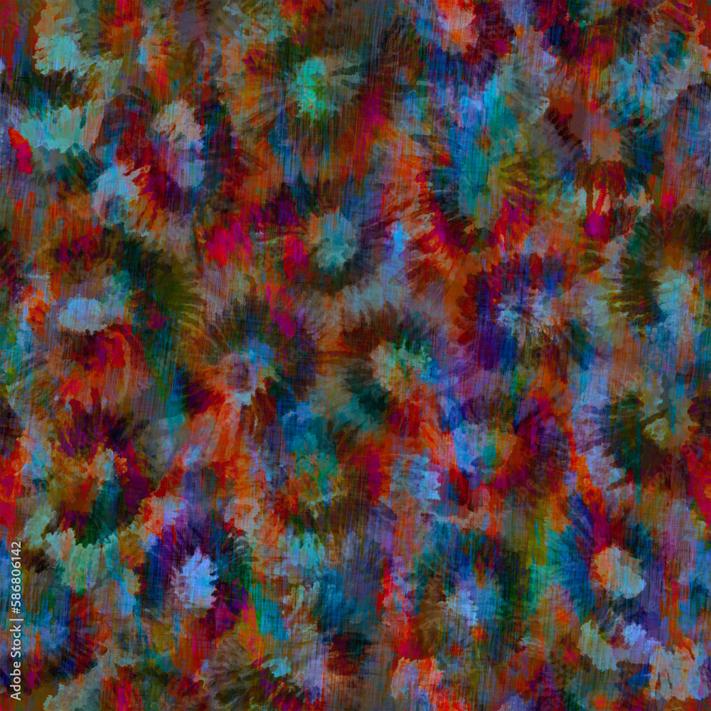 Abstract blur furry animal skin seamless layered pattern in bright trendy colors