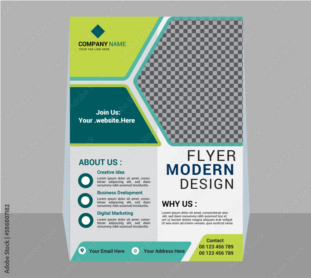 Corporate Business a4 vector Flyer Design for Company promotion poster brochure or brochure cover layout,annual report,and advertise.