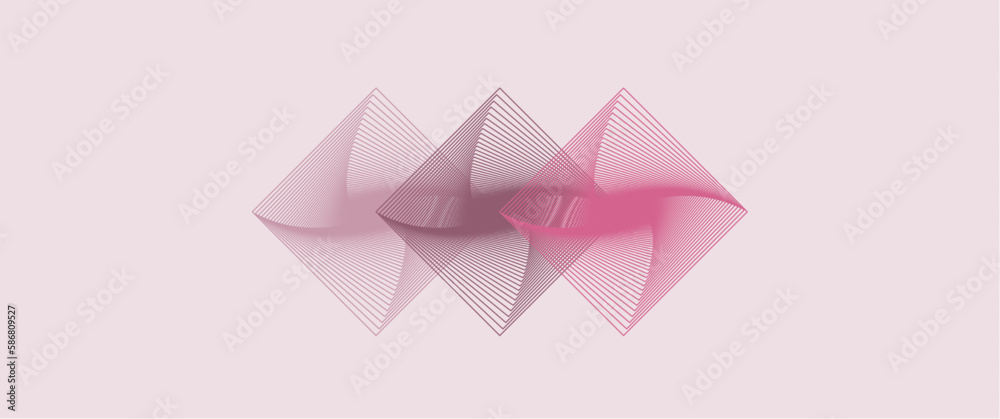 Fototapeta premium Abstract geometric pyramid look-alike, abstract geometric background design, diamond shapes. Suitable for background, banner, and card.