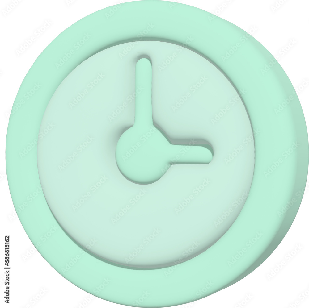 Chat icons elements made from plasticine cartoon.3D rendering