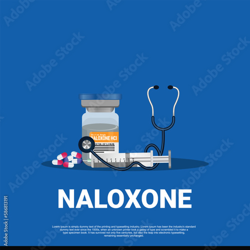 Naloxone medicine used to block the effects of opioids medication