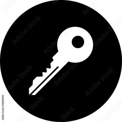 Key Glyph Inverted Icon