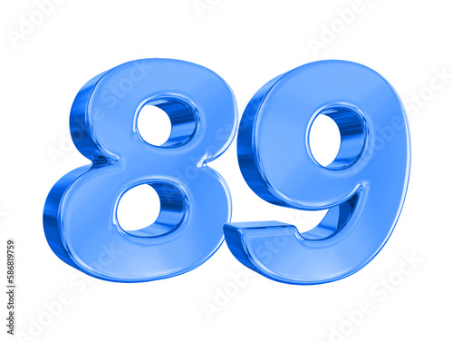 89 Blue Number