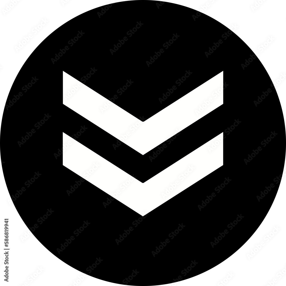 Down Chevron Glyph Inverted Icon Down Chevron Glyph Inverted Icon