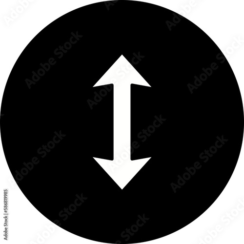 Free Download Vertical Glyph Inverted Icon - GFXLoad