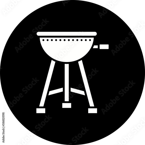 Grill Glyph Inverted Icon