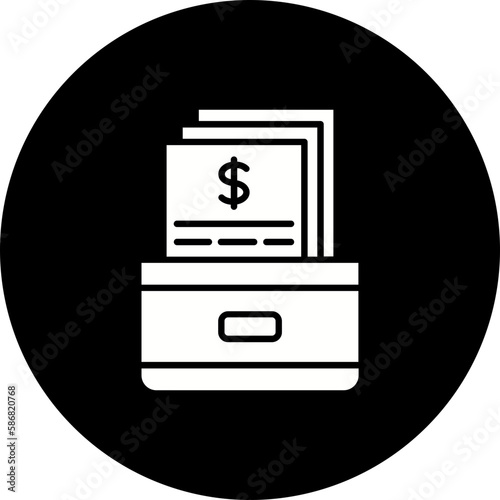Archives Glyph Inverted Icon