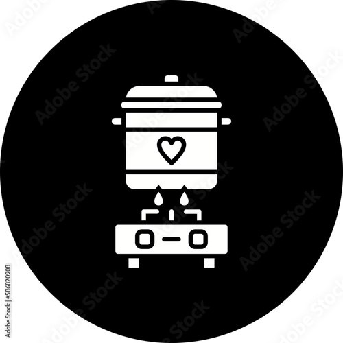 Cooking Glyph Inverted Icon