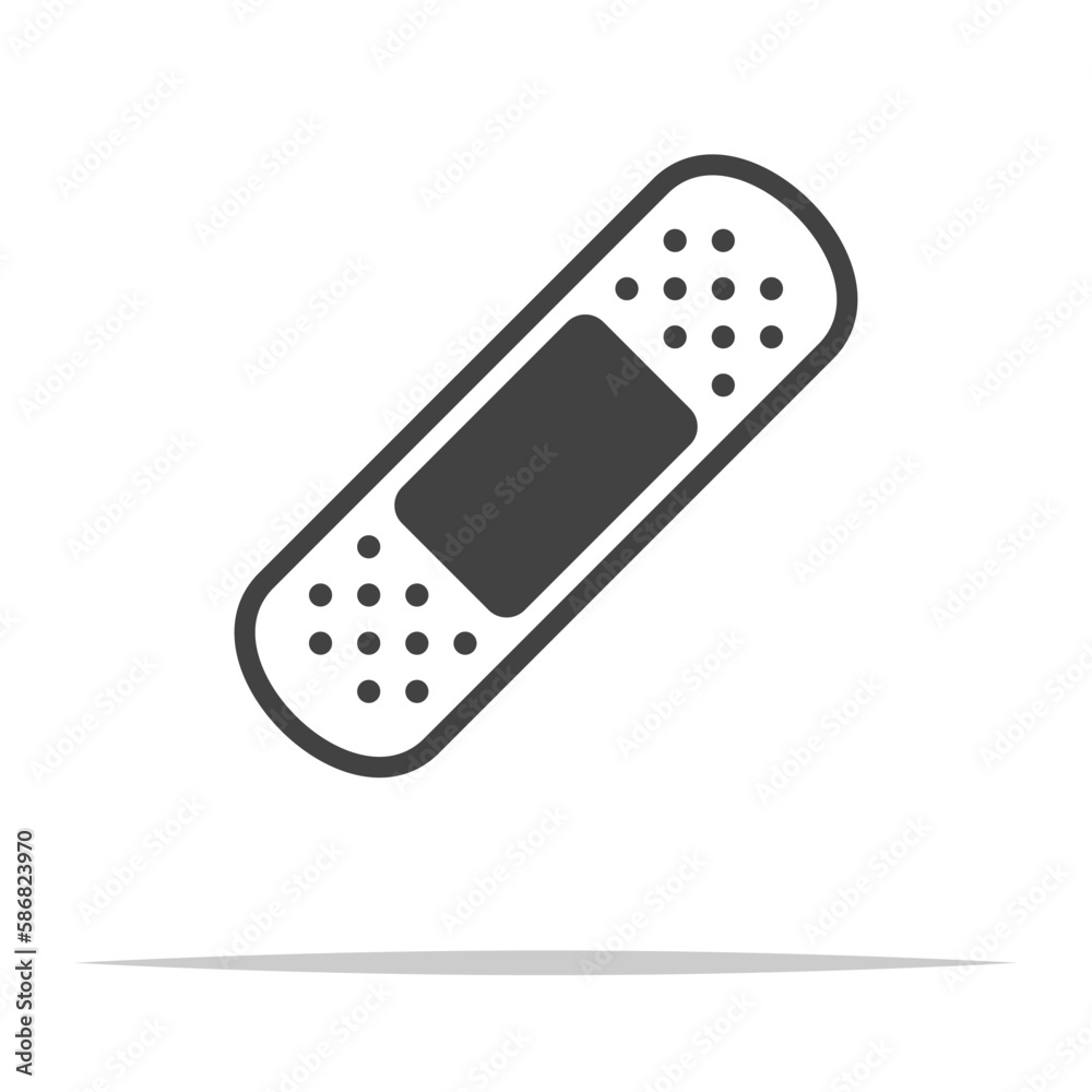 Adhesive bandage plaster icon transparent vector isolated Adhesive bandage plaster icon transparent vector isolated