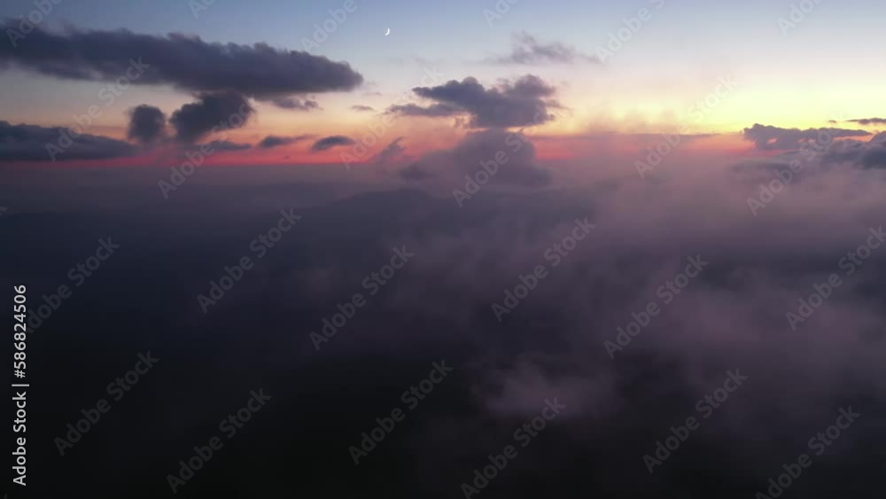 Flying Over the Infinite Clouds with the Night Moon Flying Over the Infinite Clouds with the Night Moon