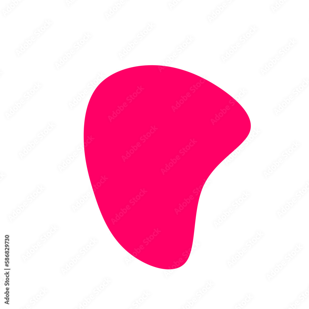 Random shapes, organic pink blobs of irregular shape. Abstract pebble, simple liquid elements creative minimal bubble stone vector illustrations Random shapes, organic pink blobs of irregular shape. Abstract pebble, simple liquid elements creative minimal bubble stone vector illustrations