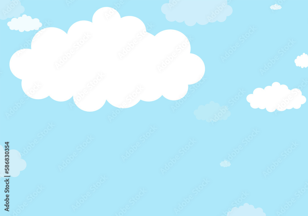 Cloud and Sky background, pastel paper cut design vector Cloud and Sky background, pastel paper cut design vector