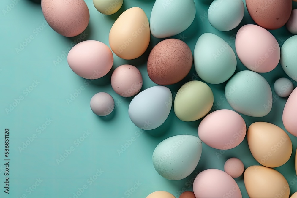 stack of eggs on a white background. Generative AI stack of eggs on a white background. Generative AI