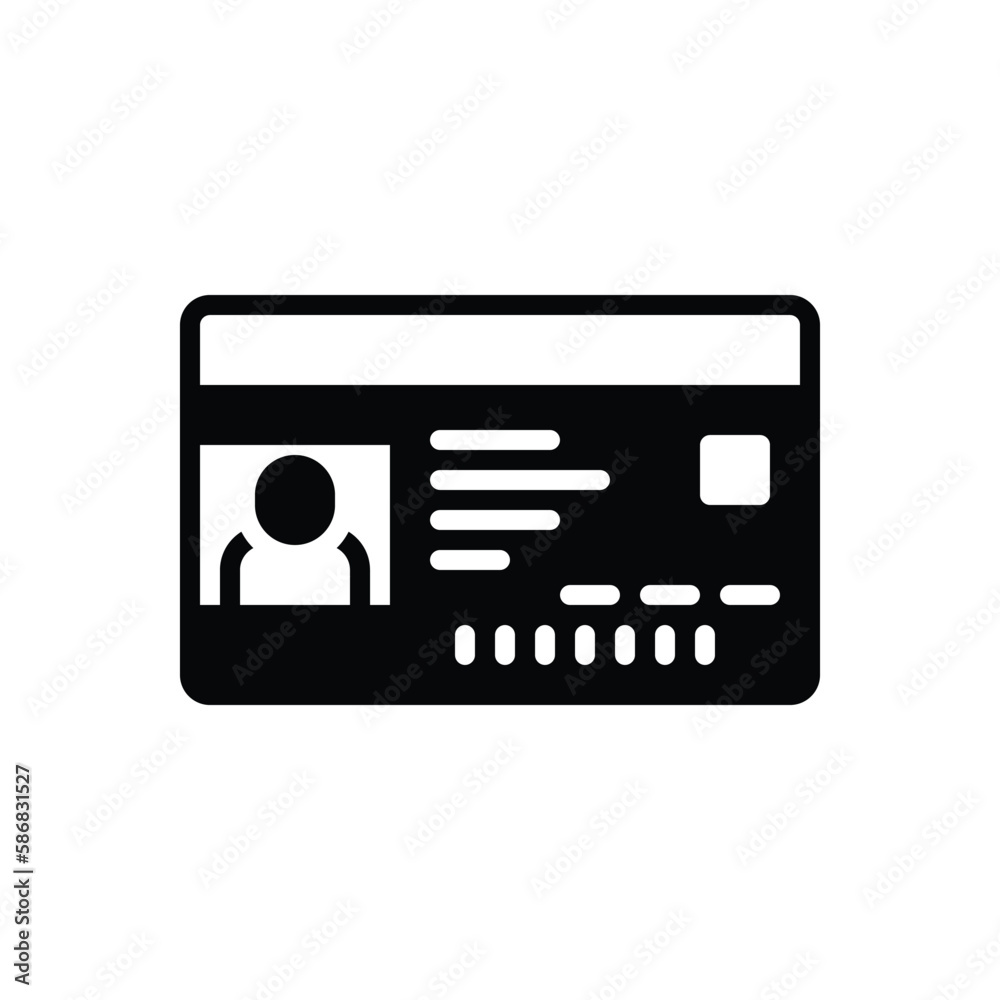 Black solid icon for licensed Black solid icon for licensed