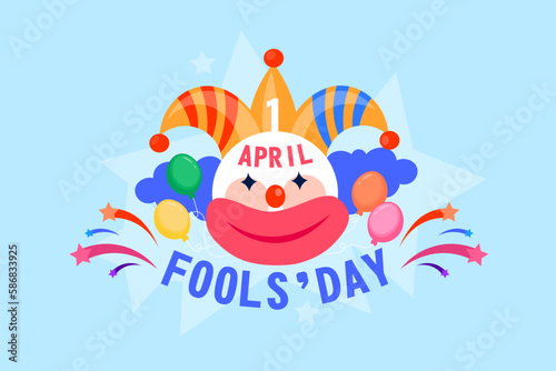 Greeting card for April Fool's Day celebration