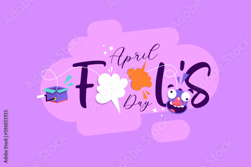 Greeting card for April Fool's Day celebration