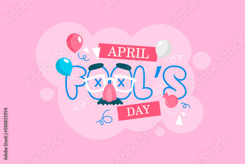 Greeting card for April Fool's Day celebration