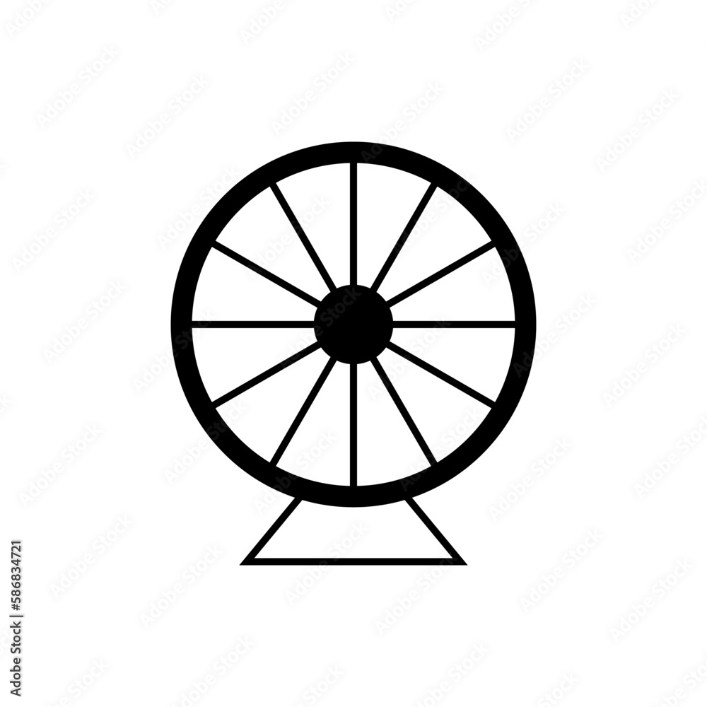 Hamster wheel on white background