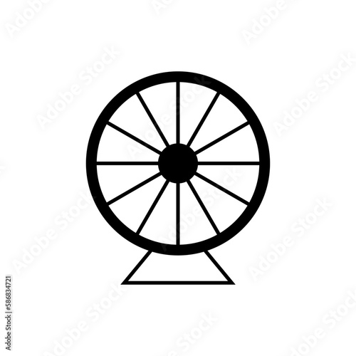 Hamster wheel on white back...
