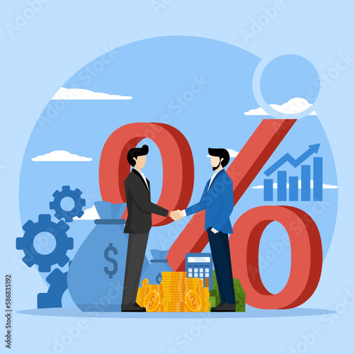 cooperation agreement. business people shaking hands as a sign of cooperation, loyalty program, promotion. investment in business. Organizational or entity lending. Business investment.