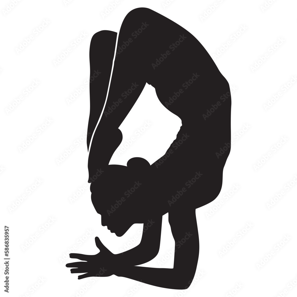 Woman Yoga Silhouette Woman Yoga Silhouette
