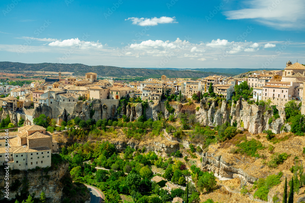 Cuenca, Spain. View over the old town	