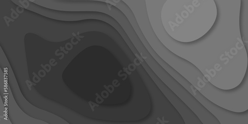 Black and white abstract 3d topography relief. Vector topographic illustration. background for  poster brochure flyer design in black colors. Vector illustration. Cover layout template. 